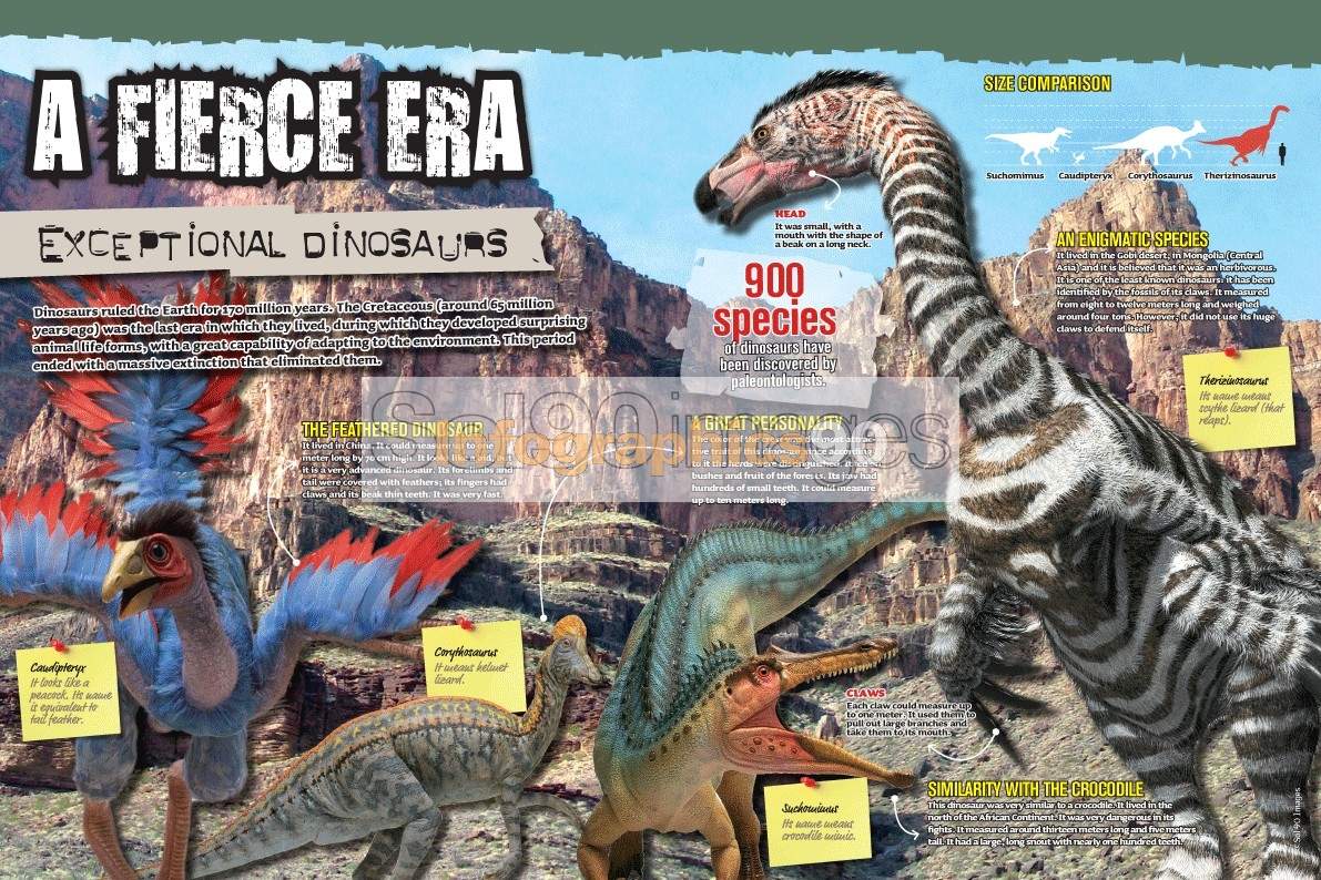 Infografía Una Era Feroz. Dinosaurios Excepcionales | Infographics90